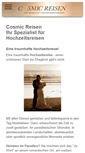 Mobile Screenshot of cosmic-hochzeitsreisen.de